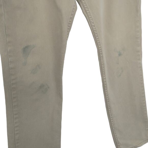 Vintage LEVIS 511 Khaki High Rise Straight Leg Jeans 34" - Picture 4 of 6